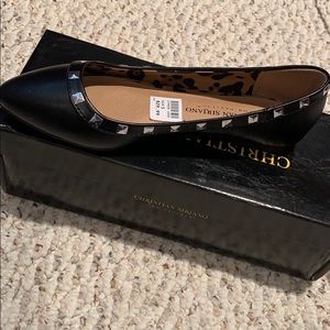 Christian Siriano stud flat